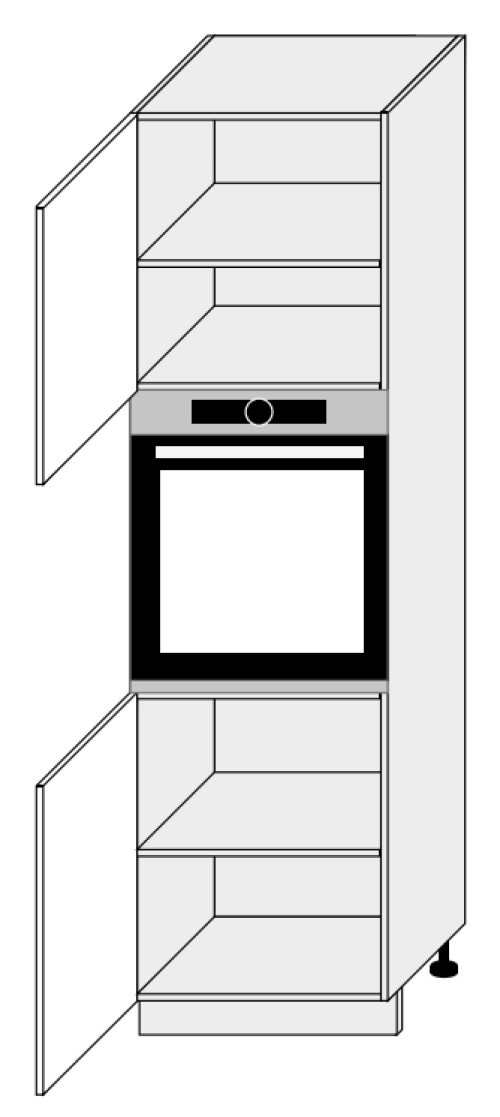 Kuchyňská skříňka Napoli D14/RU/2D